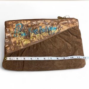 Vintage Shaded And Leather Bag